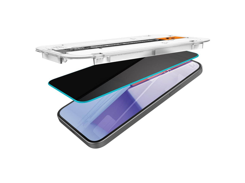 Spigen Glass tR EZ Fit (Privacy) 2 Pack - Transparency - iPhone 16/15 Plus