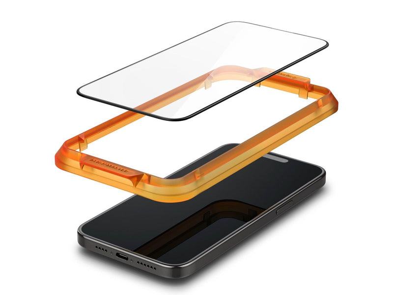 Spigen Glass tR AlignMaster 2 Pack - FC Black - iPhone 15 Plus