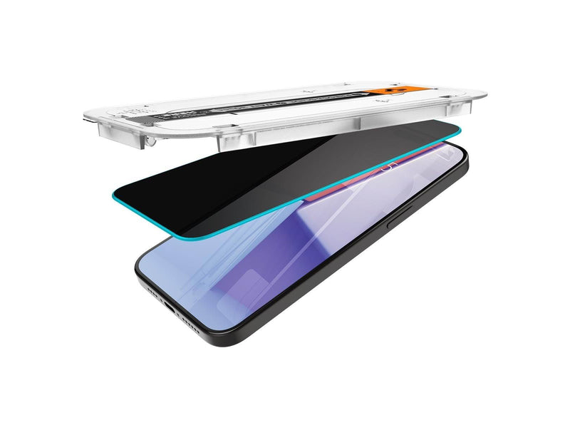 Spigen Glass tR EZ Fit (Privacy) 2 Pack - transparency - iPhone 15 Pro