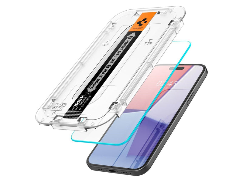 Spigen Glass tR EZ Fit 2 Pack - Transparency - iPhone 16/15