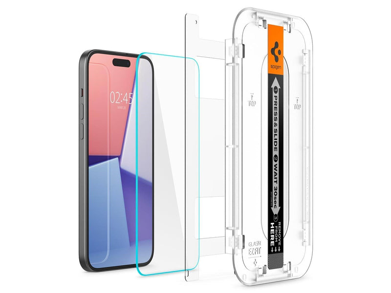 Spigen Glass tR EZ Fit 2 Pack - Transparency - iPhone 16/15