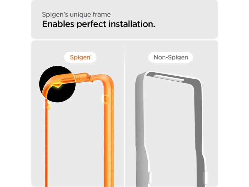 Spigen Glass tR AlignMaster 2 Pack - FC Black - iPhone 15