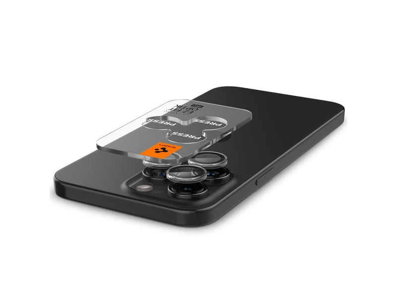 Spigen Glass tR EZ Fit Optik Pro 2 Pack - cc - iPhone 16/15/14 Pro / 16/15/14 Pro Max