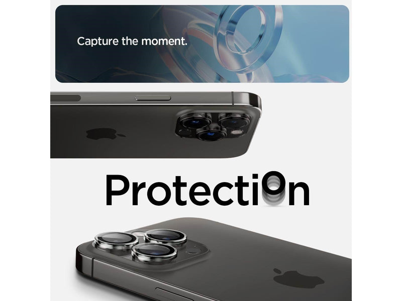 Spigen Glass tR EZ Fit Optik Pro 2 Pack - cc - iPhone 16/15/14 Pro / 16/15/14 Pro Max