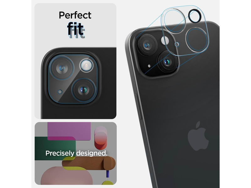 Spigen Glass tR Optik 2 Pack - crystal clear - iPhone 15/15 Plus/14/14 Plus