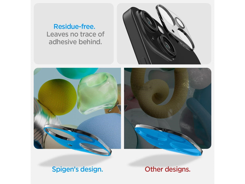 Spigen Glass tR Optik 2 Pack - crystal clear - iPhone 15/15 Plus/14/14 Plus