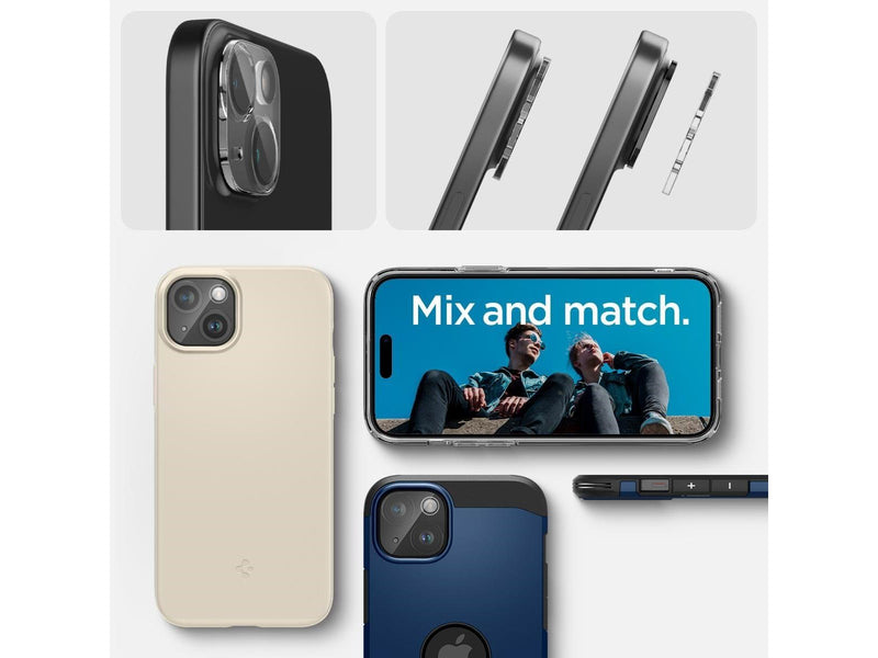 Spigen Glass tR Optik 2 Pack - crystal clear - iPhone 15/15 Plus/14/14 Plus