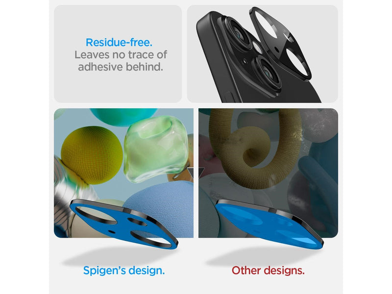 Spigen Glass tR Optik 2 Pack - black - iPhone 15/15 Plus/14/14 Plus
