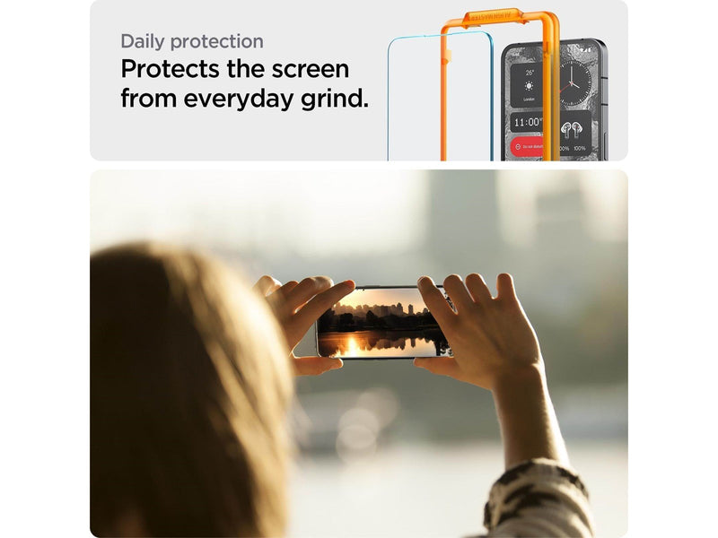 Spigen Glass tR AlignMaster 2 Pack - Nothing Phone (2)