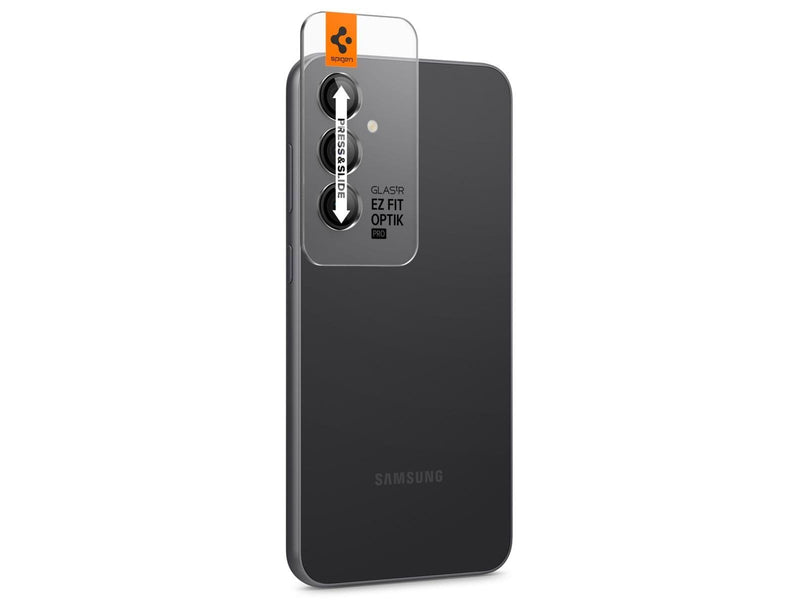 Spigen Glass tR EZ Fit Optik Pro Black 2 Pack - Samsung Galaxy S23 FE