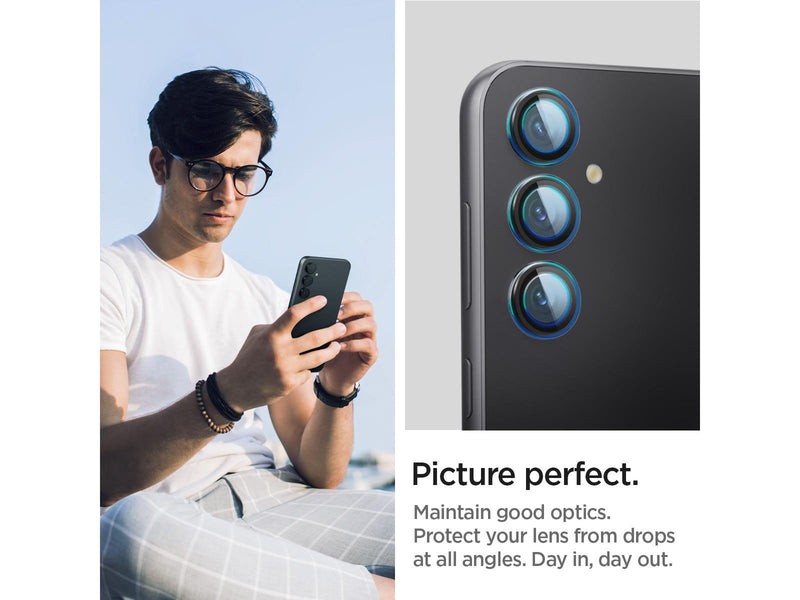 Spigen Glass tR EZ Fit Optik Pro Black 2 Pack - Samsung Galaxy S23 FE