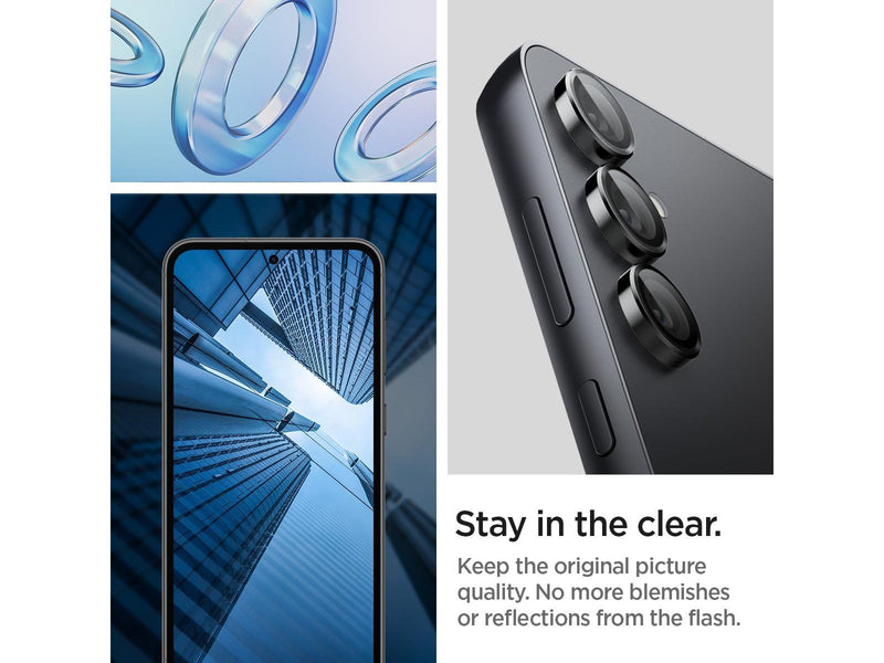 Spigen Glass tR EZ Fit Optik Pro Black 2 Pack - Samsung Galaxy S23 FE