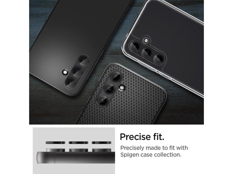Spigen Glass tR EZ Fit Optik Pro Black 2 Pack - Samsung Galaxy S23 FE