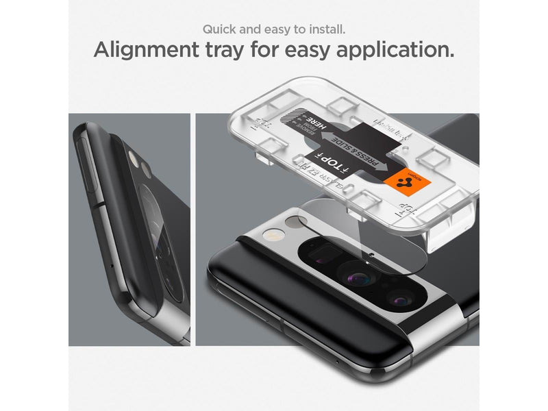 Spigen Glass tR EZ Fit Optik 2 Pack - crystal clear - Google Pixel 8 Pro