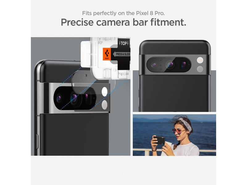 Spigen Glass tR EZ Fit Optik 2 Pack - crystal clear - Google Pixel 8 Pro