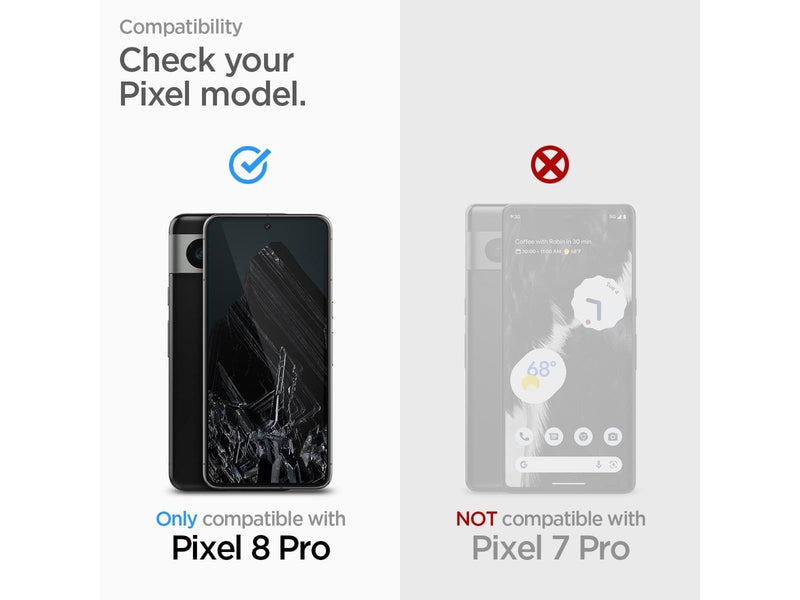 Spigen Glass tR AlignMaster 2 Pack - Google Pixel 8 Pro
