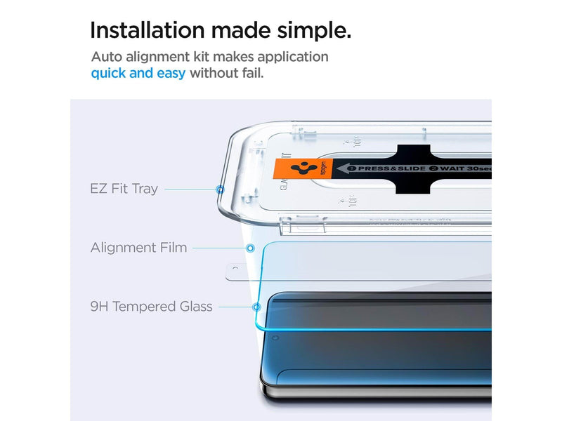 Spigen Glass tR EZ Fit HD Transparency 2 Pack - Samsung Galaxy S24+