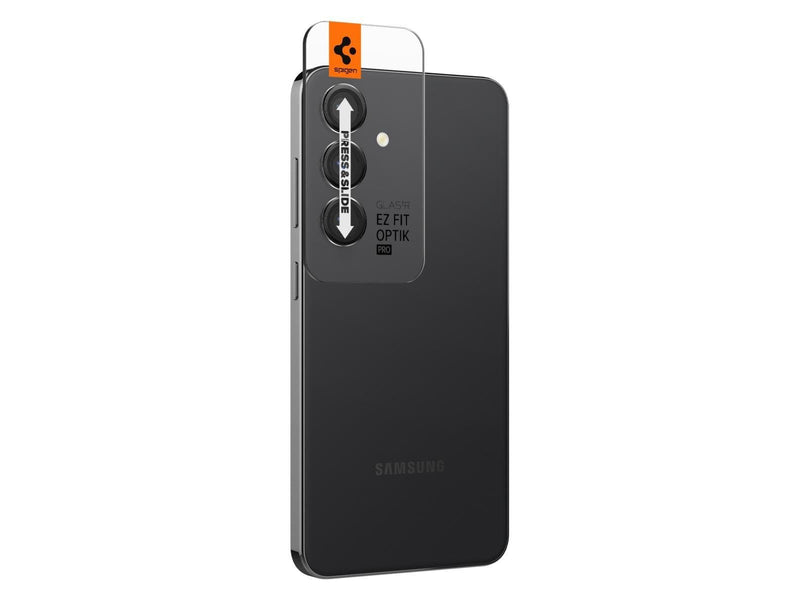 Spigen Glass tR EZ Fit Optik Pro 2 Pack - black - Samsung Galaxy S24+