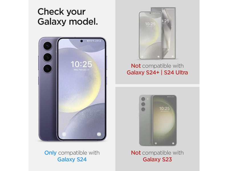 Spigen Glass tR EZ Fit HD Transparency 2 Pack - Samsung Galaxy S24+