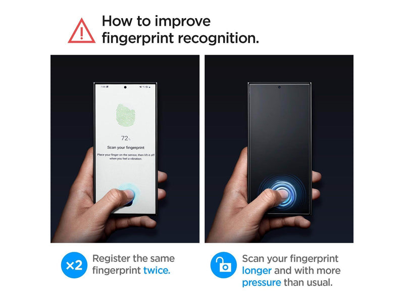 Spigen Glass tR EZ Fit HD Transparency 2 Pack - Samsung Galaxy S24 Ultra