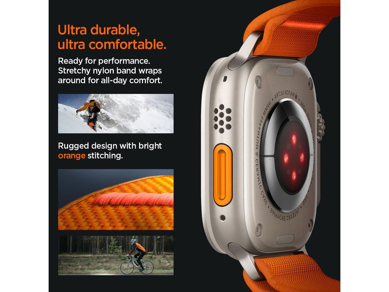Spigen Lite Fit Ultra - orange - Apple Watch 49mm/45mm/44mm/42mm