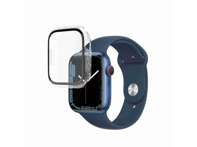 FIXED PURE Case w. Glass for Apple Watch 45 mm Clear