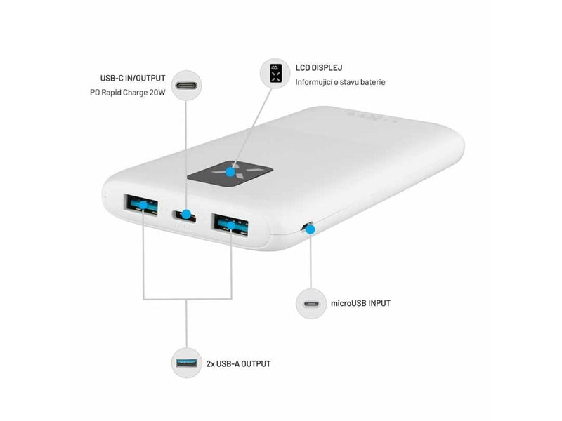 FIXED Zen USB-C PD 20W Power Bank 10.000 mAh White Powerbank (Akku) - 10000 mAh