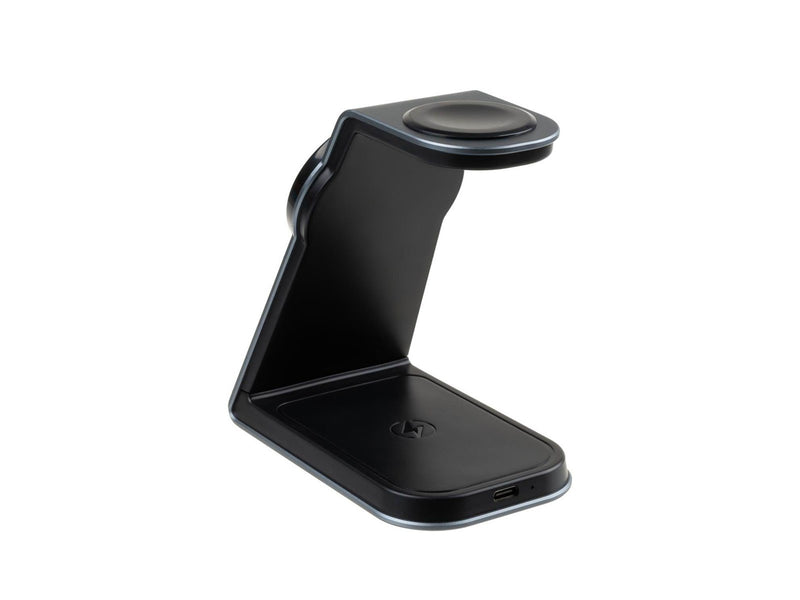 FIXED 3in1 Mag Aluminum Wireless Charging station Black