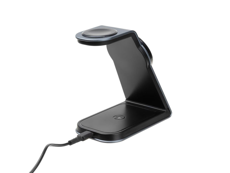 FIXED 3in1 Mag Aluminum Wireless Charging station Black