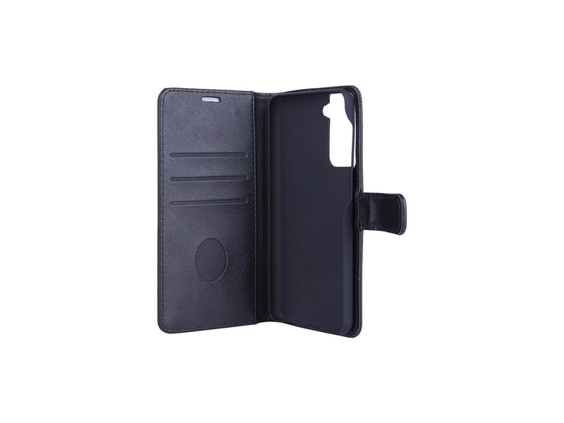 Radicover Radiation protected Mobilewallet PU Samsung  S21/S30 Flipcover Black 3-Led RFID
