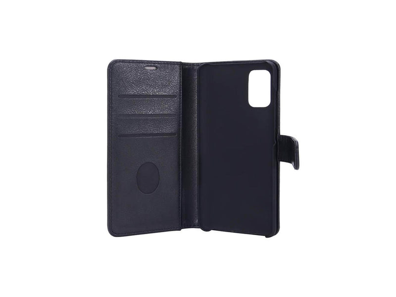 Radicover Radiation protected Mobilewallet PU Samsung Galaxy A41 Flipcover Black 3-Led RFID