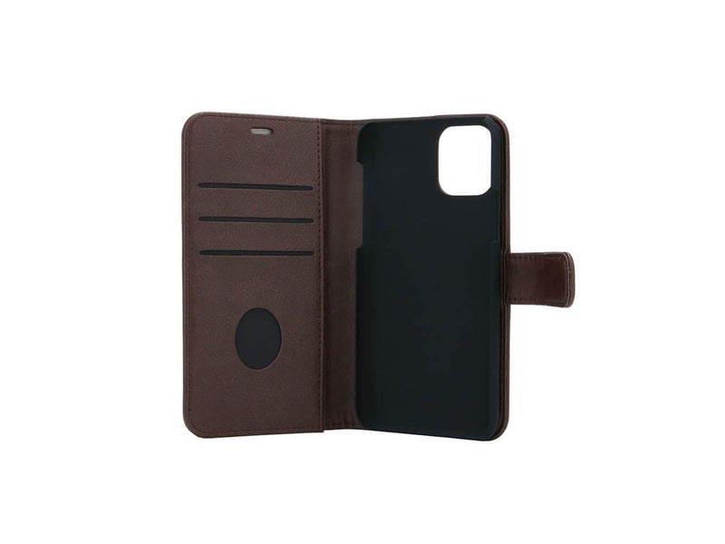 Radicover Radiationprotected Mobilewallet PU iPhone 11 Pro Max Flipcover Brown 3-Led RFID