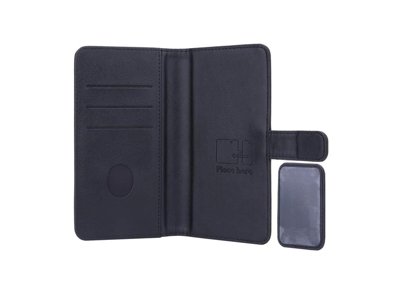 Radicover Radiationprotected Mobilewallet PU Universal Large 5.5-6.2" 2in1 Magnetcover Black