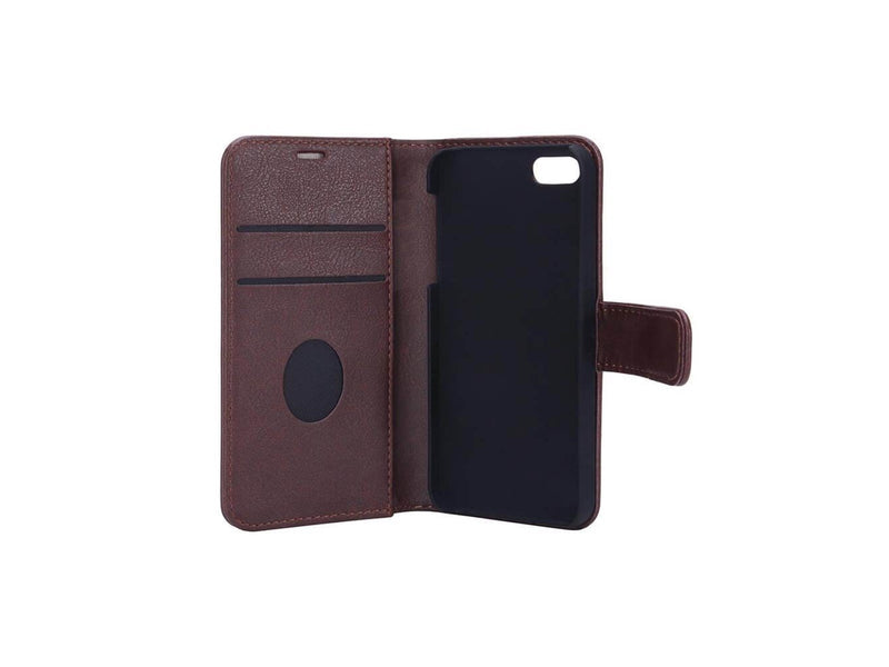 Radicover Radiationprotected Mobilewallet PU iPhone 5/5S/SE Flipcover Brown
