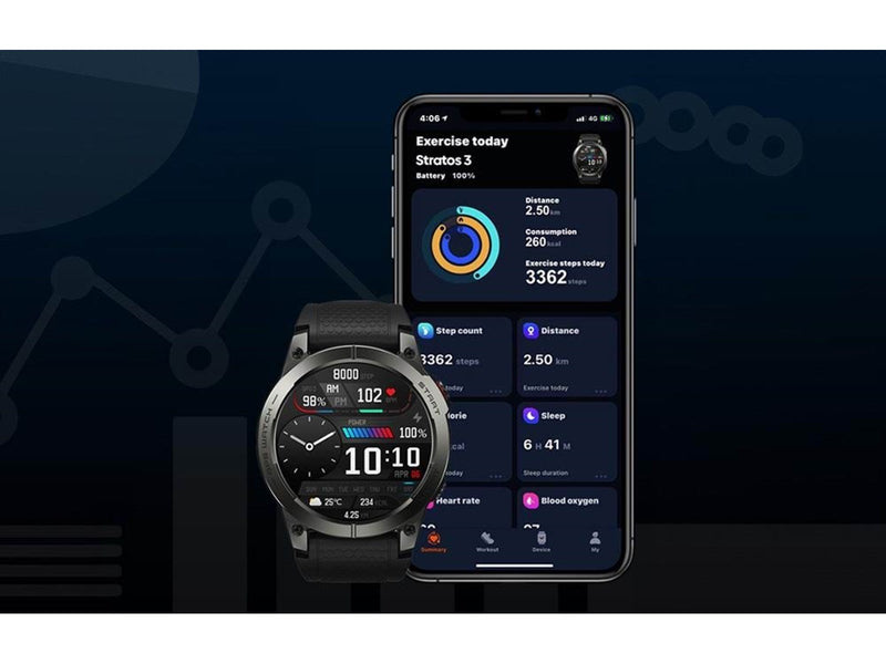 Zeblaze Smartwatch  Stratos 3 (Orange)
