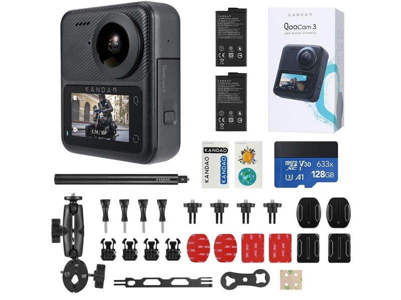 Kandao QooCam 3 360 Motorcycle Combo
