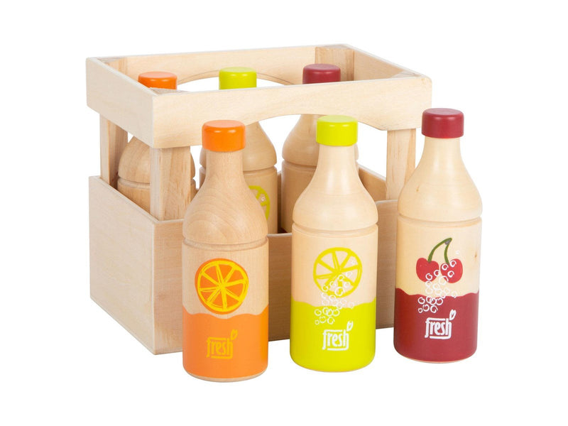 Small Foot - Wooden Crate with Bottles 7 pcs.