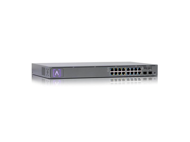 Alta Labs S16-POE 18-Port Switch (8-Port 1G RJ45 / 8-Port 1G RJ45 Total PoE+ 120W / 2-Port SFP)