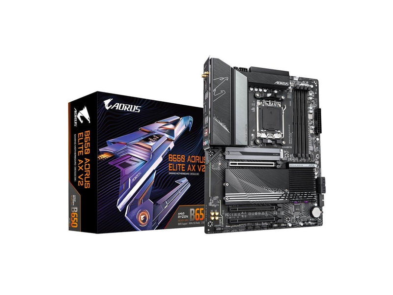GIGABYTE B650 AORUS ELITE AX V2 Mainboard - AMD B650 - AMD AM5 socket - DDR5 RAM - ATX