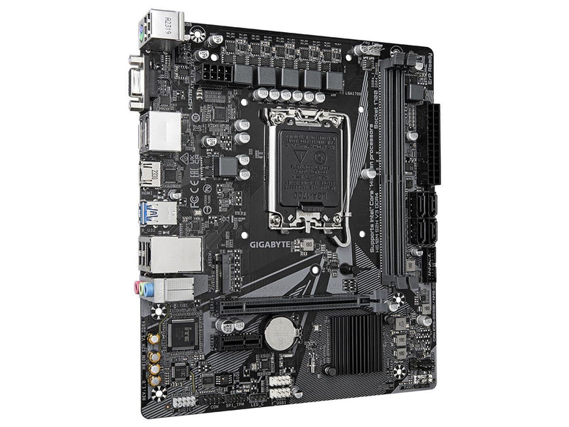 GIGABYTE H610M S2H V3 DDR4 Mainboard - Intel H610 - Intel LGA1700 socket - DDR4 RAM - Micro-ATX