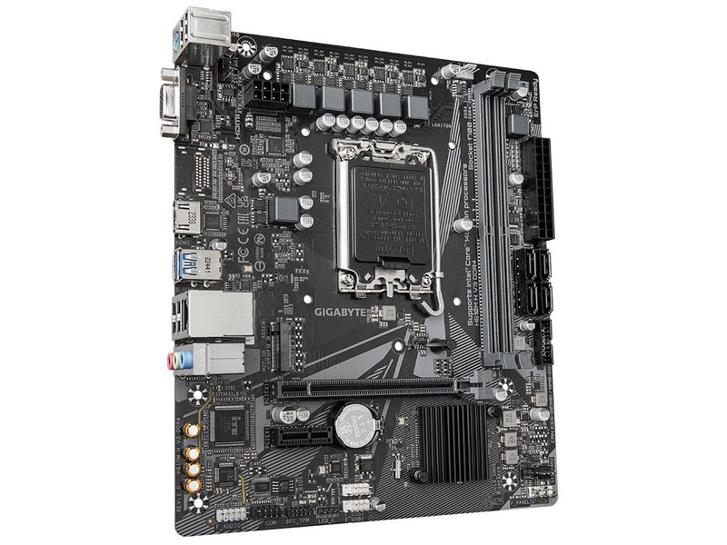 GIGABYTE H610M H V3 DDR4 Mainboard - Intel H610 - Intel LGA1700 socket - DDR4 RAM - Micro-ATX