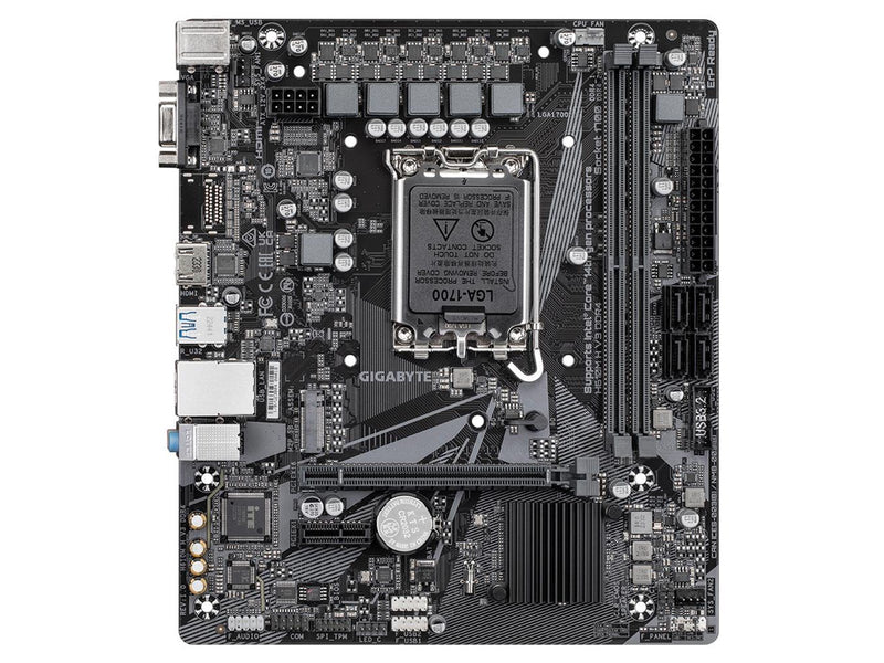 GIGABYTE H610M H V3 DDR4 Mainboard - Intel H610 - Intel LGA1700 socket - DDR4 RAM - Micro-ATX