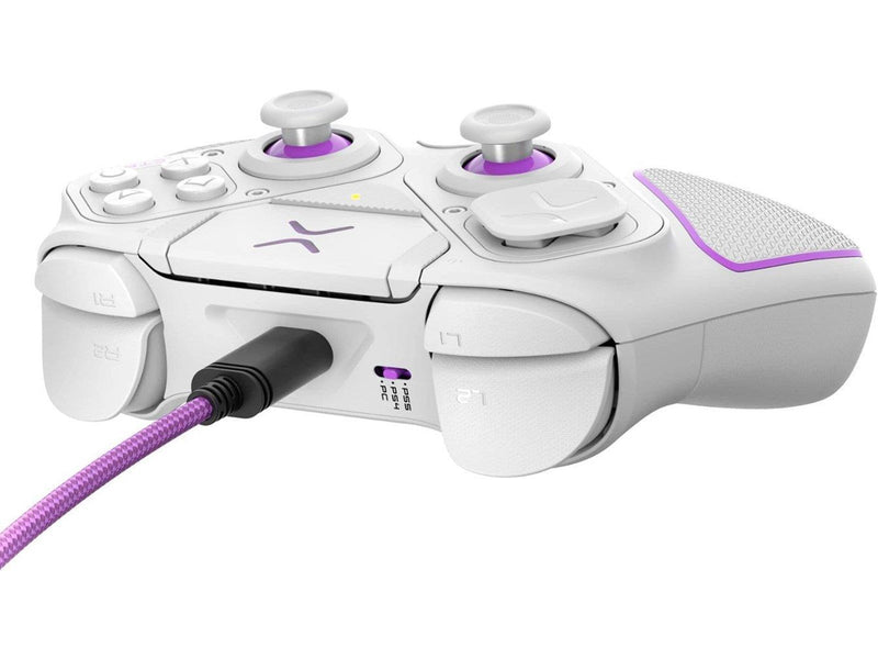 PDP Victrix Pro BFG - White - Wired Controller - Sony PlayStation 4