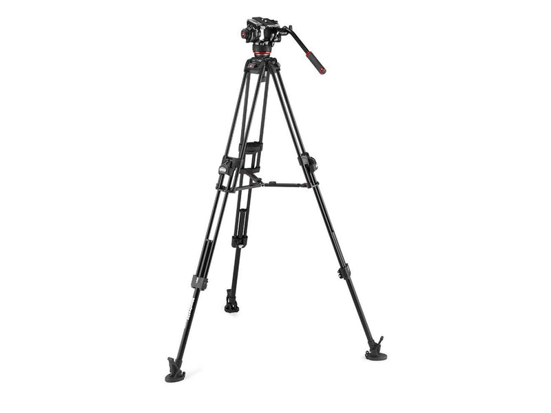 Manfrotto Video Tripod Kit 504X + 645 Fast Twin Aluminium