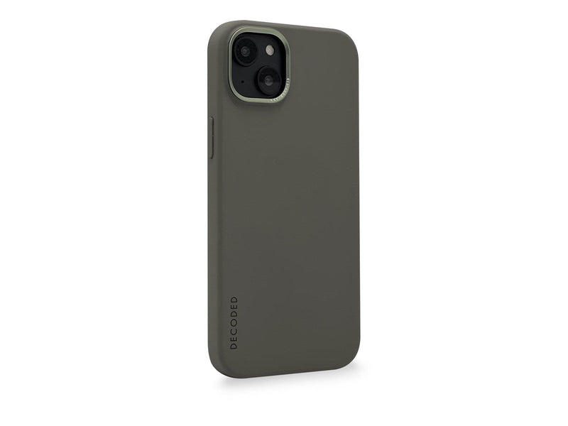 Decoded Silicone BackCover - olive - iPhone 14 Plus