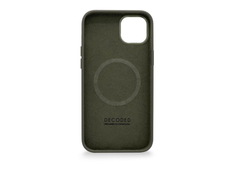 Decoded Silicone BackCover - olive - iPhone 14 Plus