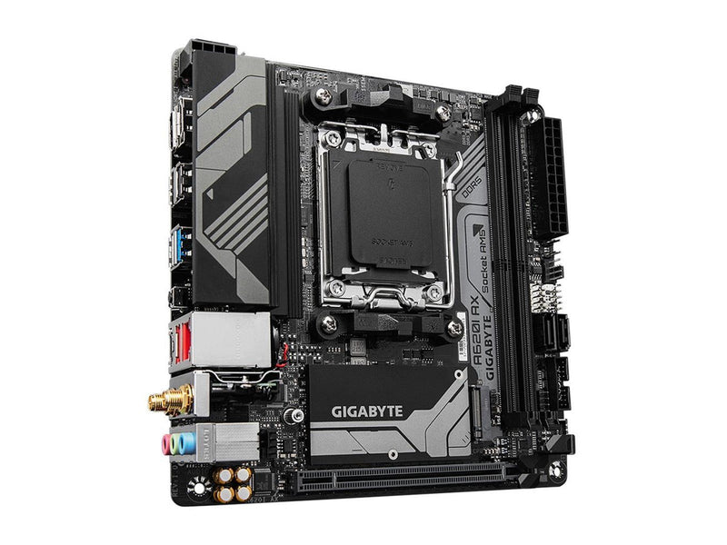 GIGABYTE A620I AX Mainboard - AMD A620 - AMD AM5 socket - DDR5 RAM - Mini-ITX