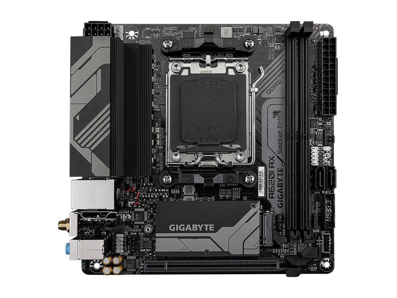 GIGABYTE A620I AX Mainboard - AMD A620 - AMD AM5 socket - DDR5 RAM - Mini-ITX