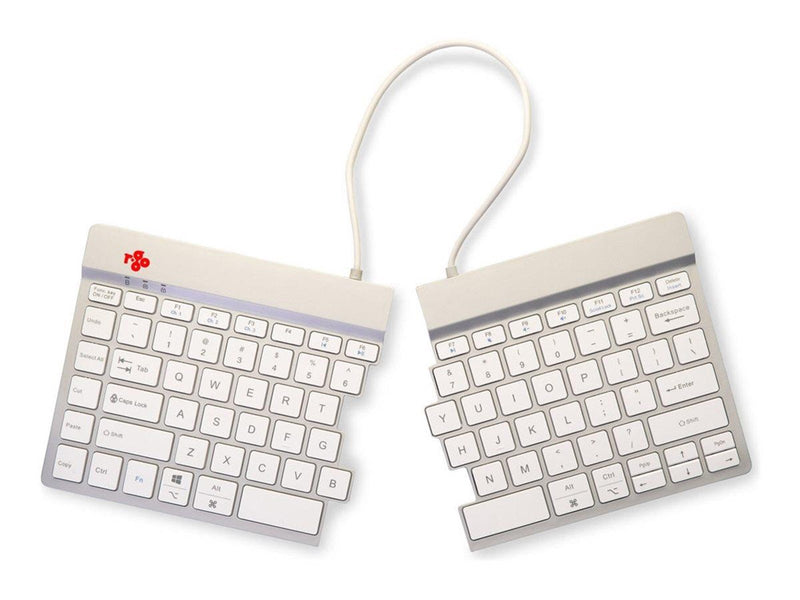 R-Go Tools R-Go Split Break - keyboard - with integrated break indicator - QWERTY - US - white - Tastaturen - Englisch - US - We