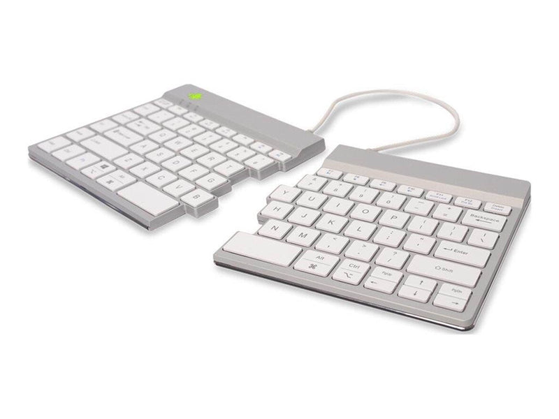R-Go Tools R-Go Split Break - keyboard - with integrated break indicator - QWERTY - US - white - Tastaturen - Englisch - US - We